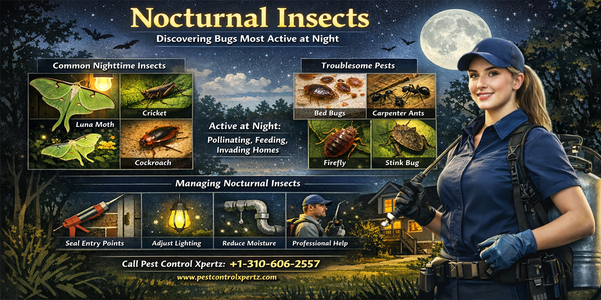 Nocturnal Insects: Night Bugs & Pest Control Guide