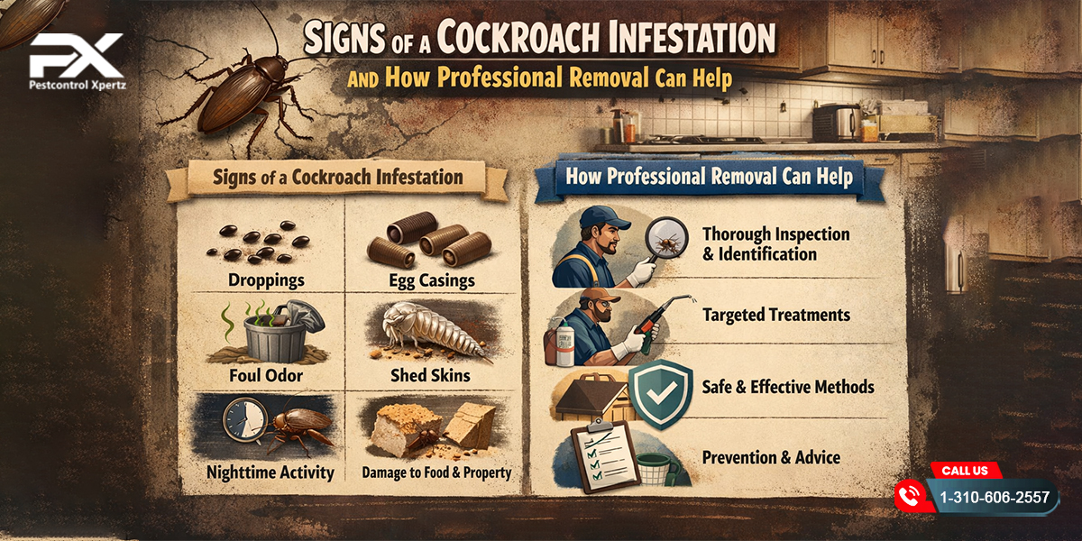 Signs of a Cockroach Infestation and How Professional Removal Can Help